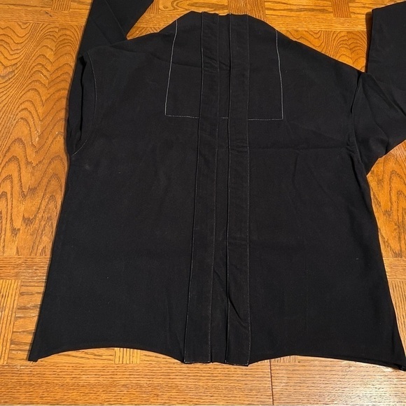 Pyer Moss Oversized Artsy Black High Neck Top Sz XS - Picture 11 of 13